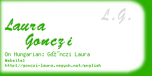 laura gonczi business card